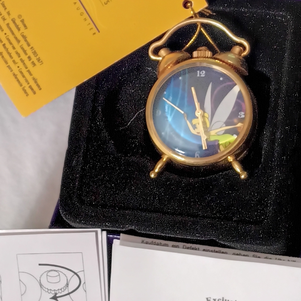 75th anniversary Tinkerbell mini desk clock.